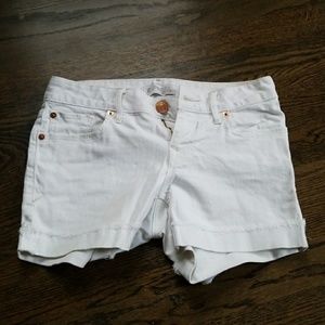 White Express shorts